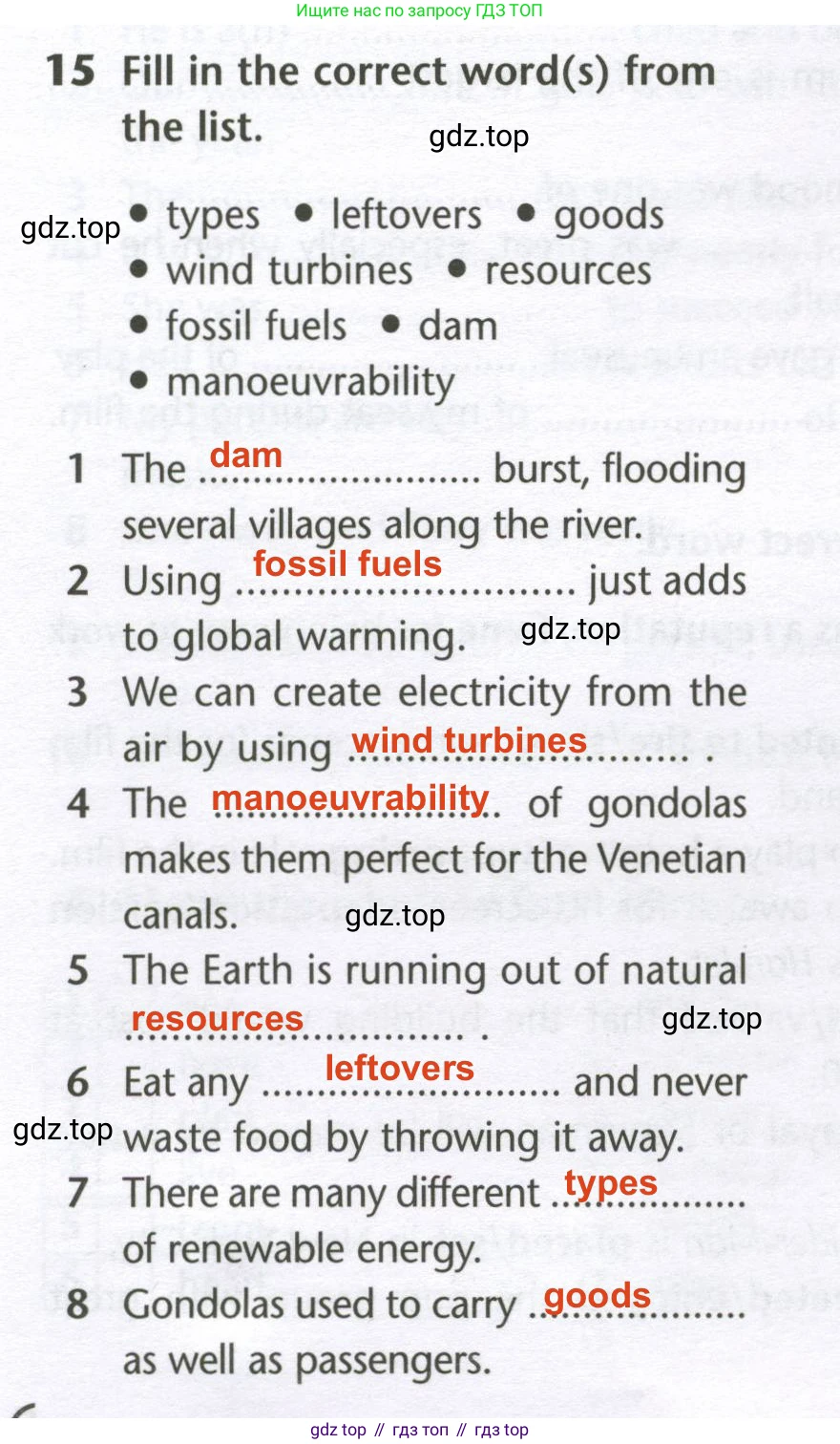 Английский язык (english), 10 класс Лексический практикум (vocabulary practice), авторы: Баранова Ксения Михайловна (Baranova Ksenia), Дули Дженни (Dooley Jenny), Копылова Виктория Викторовна (Kopylova Victoria), Мильруд Радислав Петрович (Millrood Radislav), Эванс Вирджиния (Evans Virginia), издательство Просвещение, Москва, 2019, серого цвета, страница 6, номер 15, Решение 2