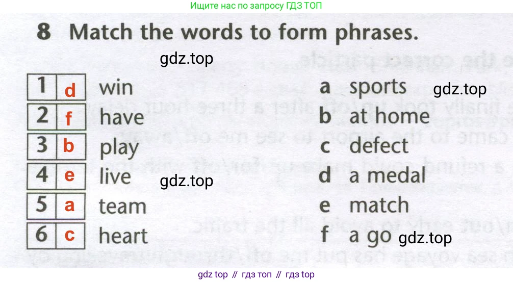 Английский язык (english), 10 класс Лексический практикум (vocabulary practice), авторы: Баранова Ксения Михайловна (Baranova Ksenia), Дули Дженни (Dooley Jenny), Копылова Виктория Викторовна (Kopylova Victoria), Мильруд Радислав Петрович (Millrood Radislav), Эванс Вирджиния (Evans Virginia), издательство Просвещение, Москва, 2019, серого цвета, страница 4, номер 8, Решение 2
