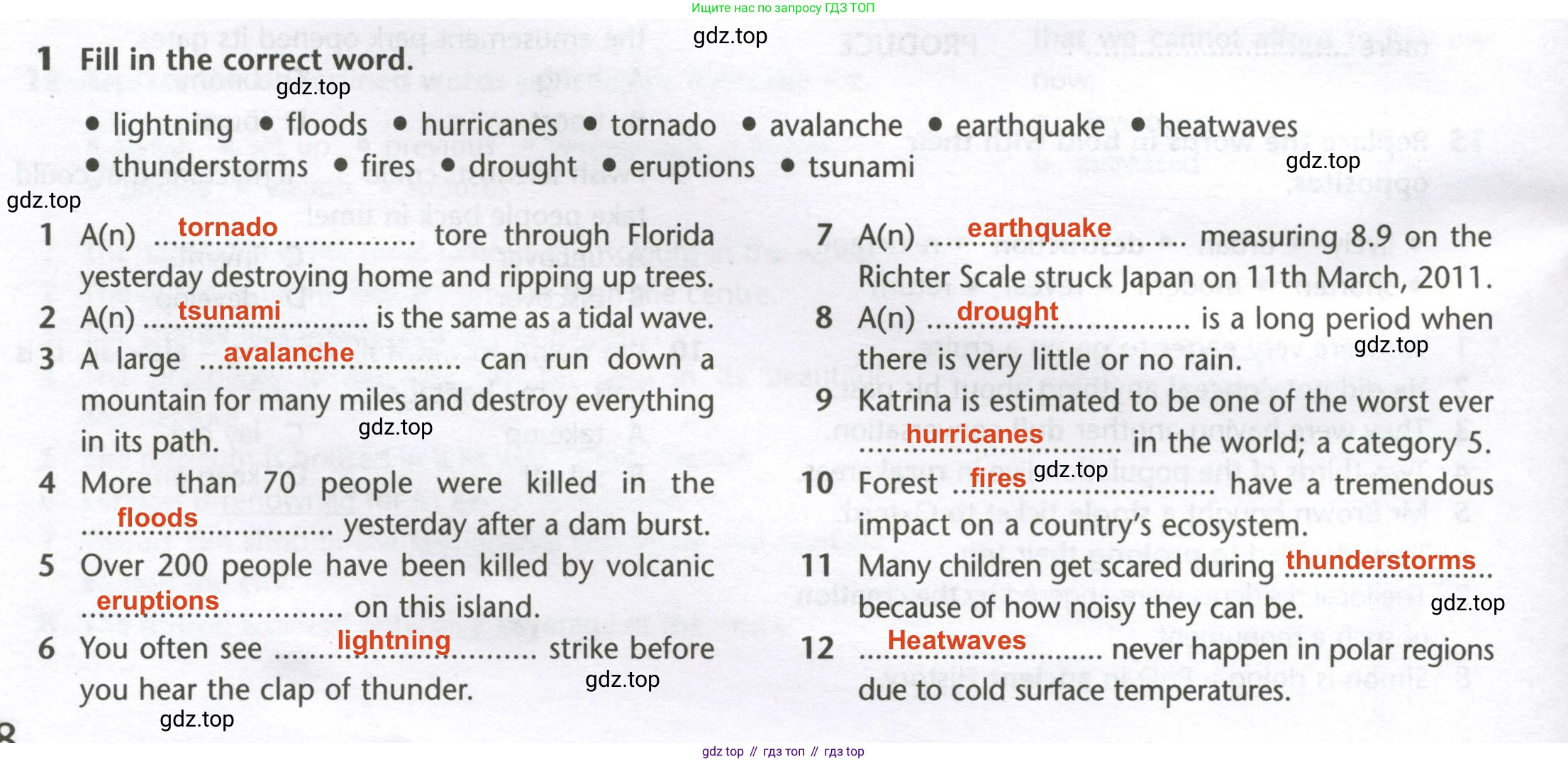 Английский язык (english), 10 класс Лексический практикум (vocabulary practice), авторы: Баранова Ксения Михайловна (Baranova Ksenia), Дули Дженни (Dooley Jenny), Копылова Виктория Викторовна (Kopylova Victoria), Мильруд Радислав Петрович (Millrood Radislav), Эванс Вирджиния (Evans Virginia), издательство Просвещение, Москва, 2019, серого цвета, страница 18, номер 1, Решение 2