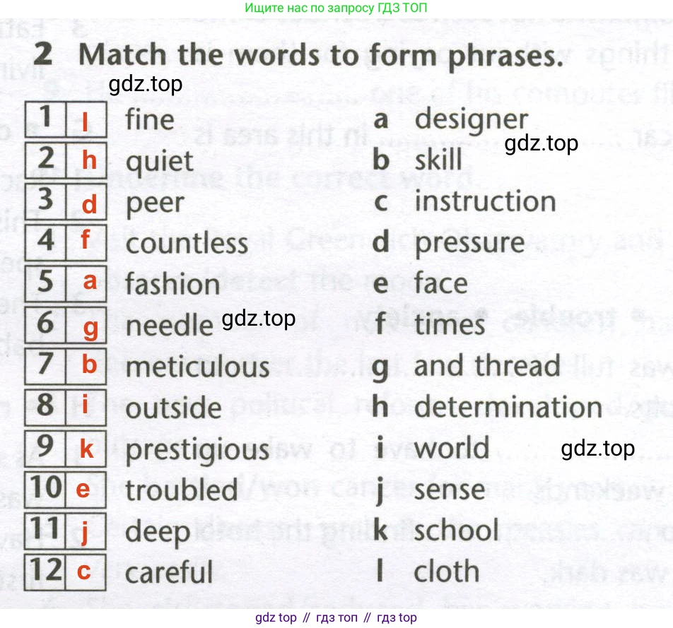 Английский язык (english), 10 класс Лексический практикум (vocabulary practice), авторы: Баранова Ксения Михайловна (Baranova Ksenia), Дули Дженни (Dooley Jenny), Копылова Виктория Викторовна (Kopylova Victoria), Мильруд Радислав Петрович (Millrood Radislav), Эванс Вирджиния (Evans Virginia), издательство Просвещение, Москва, 2019, серого цвета, страница 23, номер 2, Решение 2