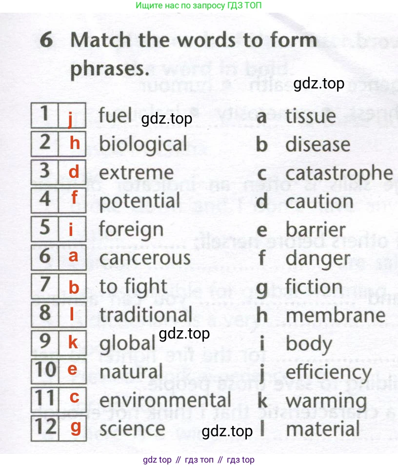 Английский язык (english), 10 класс Лексический практикум (vocabulary practice), авторы: Баранова Ксения Михайловна (Baranova Ksenia), Дули Дженни (Dooley Jenny), Копылова Виктория Викторовна (Kopylova Victoria), Мильруд Радислав Петрович (Millrood Radislav), Эванс Вирджиния (Evans Virginia), издательство Просвещение, Москва, 2019, серого цвета, страница 25, номер 6, Решение 2
