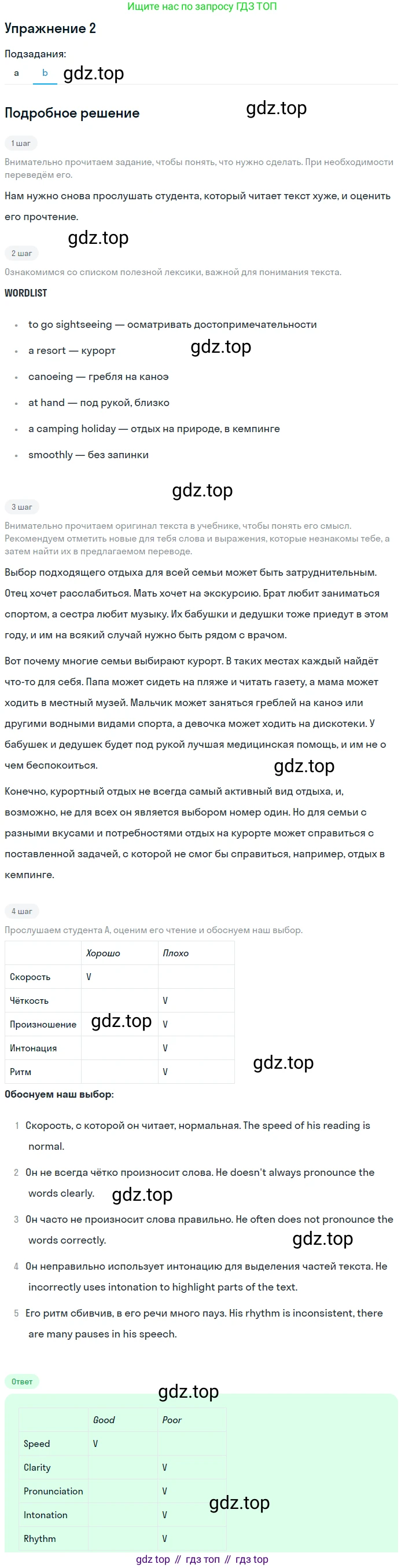 ГДЗ Английский язык (english), 10 класс Учебник (Student's book), авторы: Баранова Ксения Михайловна (Baranova Ksenia), Дули Дженни (Dooley Jenny), Копылова Виктория Викторовна (Kopylova Victoria), Мильруд Радислав Петрович (Millrood Radislav), Эванс Вирджиния (Evans Virginia), издательство Просвещение, Москва, 2019, белого цвета, страница 82, номер 2, Решение 2 (продолжение 2)