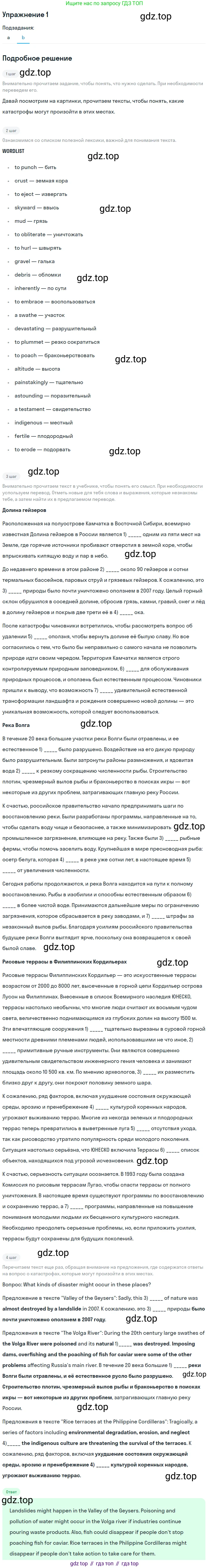 ГДЗ Английский язык (english), 10 класс Учебник (Student's book), авторы: Баранова Ксения Михайловна (Baranova Ksenia), Дули Дженни (Dooley Jenny), Копылова Виктория Викторовна (Kopylova Victoria), Мильруд Радислав Петрович (Millrood Radislav), Эванс Вирджиния (Evans Virginia), издательство Просвещение, Москва, 2019, белого цвета, страница 120, номер 1, Решение 2 (продолжение 2)