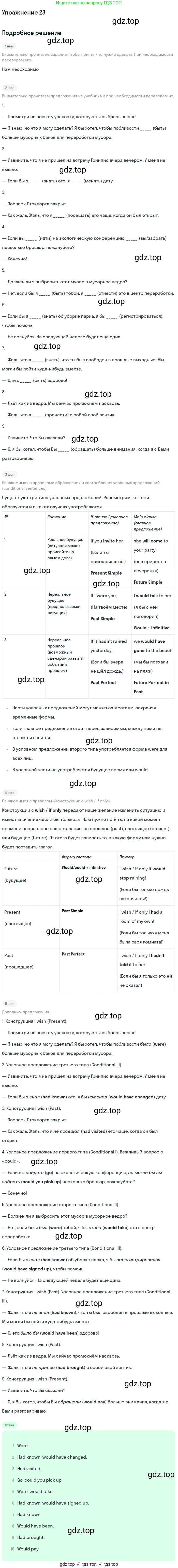 ГДЗ Английский язык (english), 10 класс Учебник (Student's book), авторы: Баранова Ксения Михайловна (Baranova Ksenia), Дули Дженни (Dooley Jenny), Копылова Виктория Викторовна (Kopylova Victoria), Мильруд Радислав Петрович (Millrood Radislav), Эванс Вирджиния (Evans Virginia), издательство Просвещение, Москва, 2019, белого цвета, страница 179, номер 23, Решение 2
