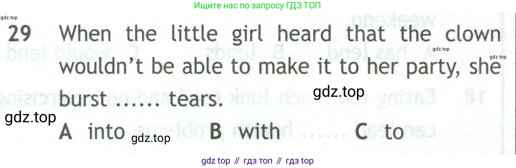 Английский язык (english), 10 класс контрольные задания (test booklet), авторы: Афанасьева Ольга Васильевна (Afanasyeva Olga), Дули Дженни (Dooley Jenny), Михеева Ирина Владимировна (Mikheeva Irina), Эванс Вирджиния (Evans Virginia), издательство Просвещение, Москва, 2019, красного цвета, страница 6, номер 29, Условие