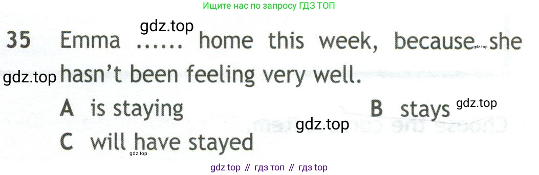 Английский язык (english), 10 класс контрольные задания (test booklet), авторы: Афанасьева Ольга Васильевна (Afanasyeva Olga), Дули Дженни (Dooley Jenny), Михеева Ирина Владимировна (Mikheeva Irina), Эванс Вирджиния (Evans Virginia), издательство Просвещение, Москва, 2019, красного цвета, страница 6, номер 35, Условие
