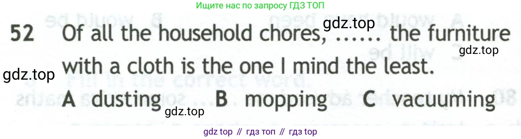 Английский язык (english), 10 класс контрольные задания (test booklet), авторы: Афанасьева Ольга Васильевна (Afanasyeva Olga), Дули Дженни (Dooley Jenny), Михеева Ирина Владимировна (Mikheeva Irina), Эванс Вирджиния (Evans Virginia), издательство Просвещение, Москва, 2019, красного цвета, страница 7, номер 52, Условие