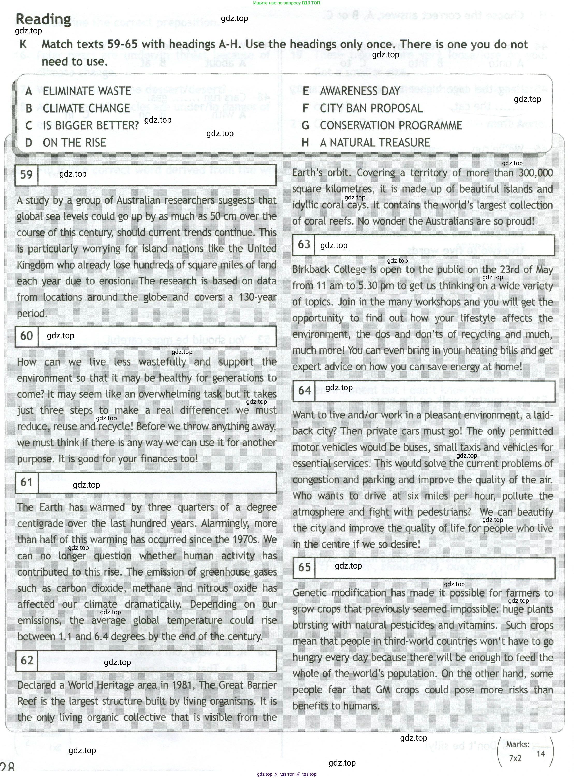 Английский язык (english), 10 класс контрольные задания (test booklet), авторы: Афанасьева Ольга Васильевна (Afanasyeva Olga), Дули Дженни (Dooley Jenny), Михеева Ирина Владимировна (Mikheeva Irina), Эванс Вирджиния (Evans Virginia), издательство Просвещение, Москва, 2019, красного цвета, страница 28, номер K, Условие