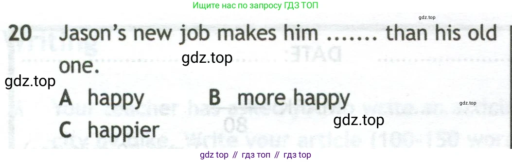 Английский язык (english), 10 класс контрольные задания (test booklet), авторы: Афанасьева Ольга Васильевна (Afanasyeva Olga), Дули Дженни (Dooley Jenny), Михеева Ирина Владимировна (Mikheeva Irina), Эванс Вирджиния (Evans Virginia), издательство Просвещение, Москва, 2019, красного цвета, страница 32, номер 20, Условие