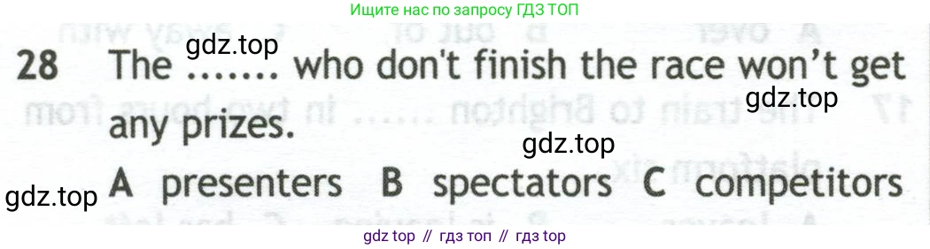 Английский язык (english), 10 класс контрольные задания (test booklet), авторы: Афанасьева Ольга Васильевна (Afanasyeva Olga), Дули Дженни (Dooley Jenny), Михеева Ирина Владимировна (Mikheeva Irina), Эванс Вирджиния (Evans Virginia), издательство Просвещение, Москва, 2019, красного цвета, страница 32, номер 28, Условие