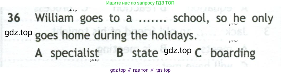 Английский язык (english), 10 класс контрольные задания (test booklet), авторы: Афанасьева Ольга Васильевна (Afanasyeva Olga), Дули Дженни (Dooley Jenny), Михеева Ирина Владимировна (Mikheeva Irina), Эванс Вирджиния (Evans Virginia), издательство Просвещение, Москва, 2019, красного цвета, страница 32, номер 36, Условие
