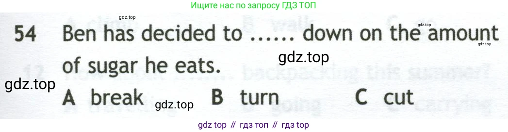 Английский язык (english), 10 класс контрольные задания (test booklet), авторы: Афанасьева Ольга Васильевна (Afanasyeva Olga), Дули Дженни (Dooley Jenny), Михеева Ирина Владимировна (Mikheeva Irina), Эванс Вирджиния (Evans Virginia), издательство Просвещение, Москва, 2019, красного цвета, страница 33, номер 54, Условие