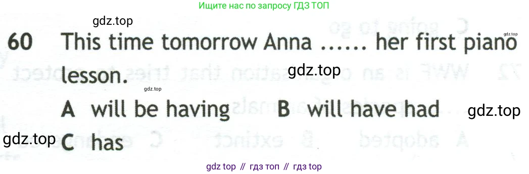 Английский язык (english), 10 класс контрольные задания (test booklet), авторы: Афанасьева Ольга Васильевна (Afanasyeva Olga), Дули Дженни (Dooley Jenny), Михеева Ирина Владимировна (Mikheeva Irina), Эванс Вирджиния (Evans Virginia), издательство Просвещение, Москва, 2019, красного цвета, страница 33, номер 60, Условие