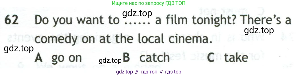 Английский язык (english), 10 класс контрольные задания (test booklet), авторы: Афанасьева Ольга Васильевна (Afanasyeva Olga), Дули Дженни (Dooley Jenny), Михеева Ирина Владимировна (Mikheeva Irina), Эванс Вирджиния (Evans Virginia), издательство Просвещение, Москва, 2019, красного цвета, страница 33, номер 62, Условие