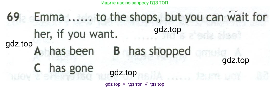 Английский язык (english), 10 класс контрольные задания (test booklet), авторы: Афанасьева Ольга Васильевна (Afanasyeva Olga), Дули Дженни (Dooley Jenny), Михеева Ирина Владимировна (Mikheeva Irina), Эванс Вирджиния (Evans Virginia), издательство Просвещение, Москва, 2019, красного цвета, страница 34, номер 69, Условие