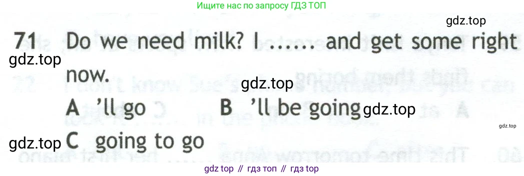 Английский язык (english), 10 класс контрольные задания (test booklet), авторы: Афанасьева Ольга Васильевна (Afanasyeva Olga), Дули Дженни (Dooley Jenny), Михеева Ирина Владимировна (Mikheeva Irina), Эванс Вирджиния (Evans Virginia), издательство Просвещение, Москва, 2019, красного цвета, страница 34, номер 71, Условие