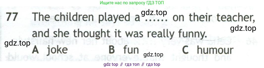 Английский язык (english), 10 класс контрольные задания (test booklet), авторы: Афанасьева Ольга Васильевна (Afanasyeva Olga), Дули Дженни (Dooley Jenny), Михеева Ирина Владимировна (Mikheeva Irina), Эванс Вирджиния (Evans Virginia), издательство Просвещение, Москва, 2019, красного цвета, страница 34, номер 77, Условие