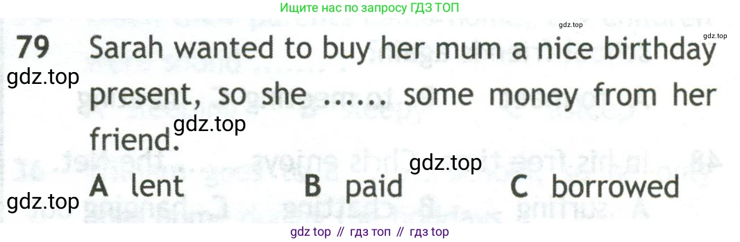 Английский язык (english), 10 класс контрольные задания (test booklet), авторы: Афанасьева Ольга Васильевна (Afanasyeva Olga), Дули Дженни (Dooley Jenny), Михеева Ирина Владимировна (Mikheeva Irina), Эванс Вирджиния (Evans Virginia), издательство Просвещение, Москва, 2019, красного цвета, страница 34, номер 79, Условие