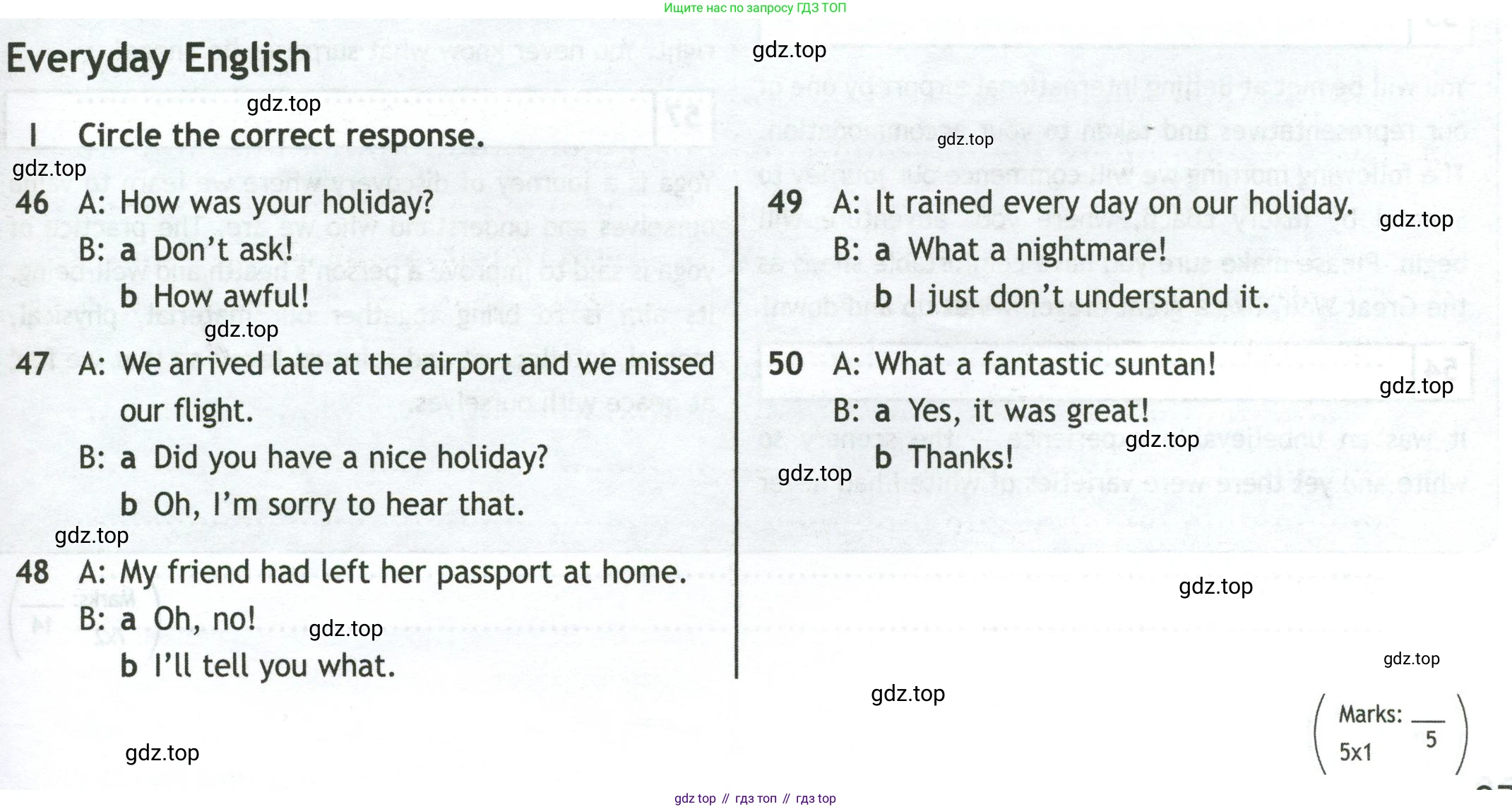 Английский язык (english), 10 класс контрольные задания (test booklet), авторы: Афанасьева Ольга Васильевна (Afanasyeva Olga), Дули Дженни (Dooley Jenny), Михеева Ирина Владимировна (Mikheeva Irina), Эванс Вирджиния (Evans Virginia), издательство Просвещение, Москва, 2019, красного цвета, страница 37, номер I, Условие