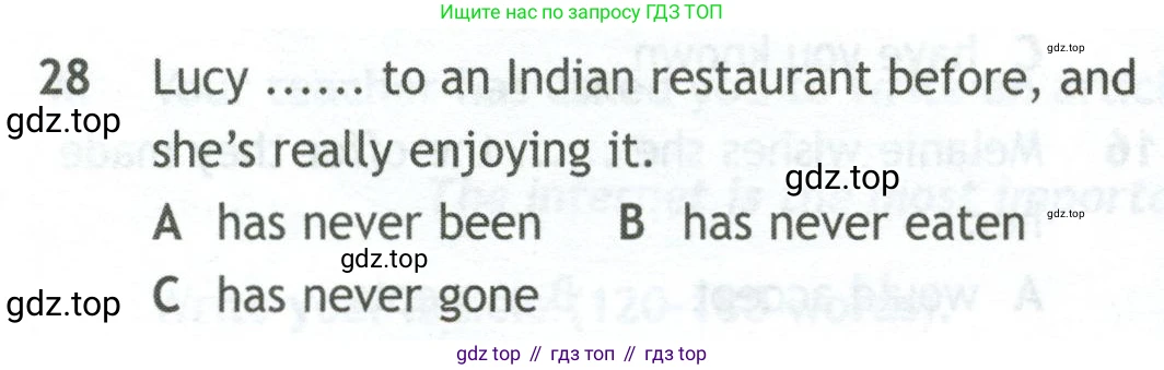 Английский язык (english), 10 класс контрольные задания (test booklet), авторы: Афанасьева Ольга Васильевна (Afanasyeva Olga), Дули Дженни (Dooley Jenny), Михеева Ирина Владимировна (Mikheeva Irina), Эванс Вирджиния (Evans Virginia), издательство Просвещение, Москва, 2019, красного цвета, страница 56, номер 28, Условие