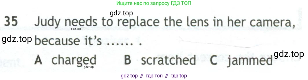 Английский язык (english), 10 класс контрольные задания (test booklet), авторы: Афанасьева Ольга Васильевна (Afanasyeva Olga), Дули Дженни (Dooley Jenny), Михеева Ирина Владимировна (Mikheeva Irina), Эванс Вирджиния (Evans Virginia), издательство Просвещение, Москва, 2019, красного цвета, страница 56, номер 35, Условие