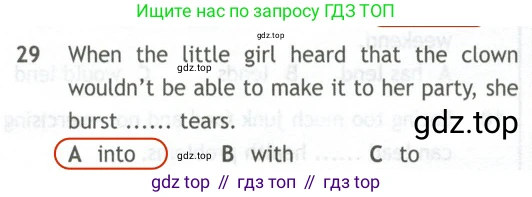 Английский язык (english), 10 класс контрольные задания (test booklet), авторы: Афанасьева Ольга Васильевна (Afanasyeva Olga), Дули Дженни (Dooley Jenny), Михеева Ирина Владимировна (Mikheeva Irina), Эванс Вирджиния (Evans Virginia), издательство Просвещение, Москва, 2019, красного цвета, страница 6, номер 29, Решение 2