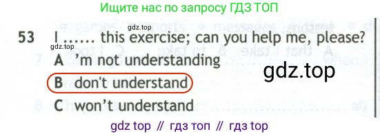 Английский язык (english), 10 класс контрольные задания (test booklet), авторы: Афанасьева Ольга Васильевна (Afanasyeva Olga), Дули Дженни (Dooley Jenny), Михеева Ирина Владимировна (Mikheeva Irina), Эванс Вирджиния (Evans Virginia), издательство Просвещение, Москва, 2019, красного цвета, страница 7, номер 53, Решение 2