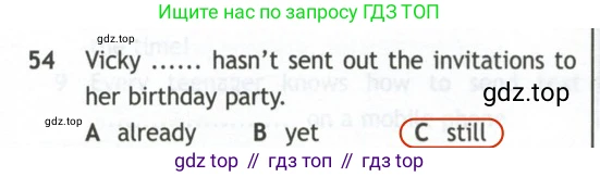 Английский язык (english), 10 класс контрольные задания (test booklet), авторы: Афанасьева Ольга Васильевна (Afanasyeva Olga), Дули Дженни (Dooley Jenny), Михеева Ирина Владимировна (Mikheeva Irina), Эванс Вирджиния (Evans Virginia), издательство Просвещение, Москва, 2019, красного цвета, страница 7, номер 54, Решение 2