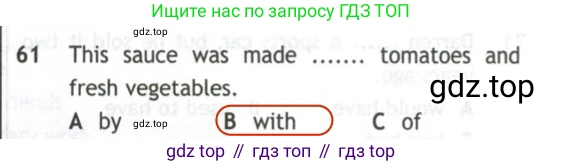 Английский язык (english), 10 класс контрольные задания (test booklet), авторы: Афанасьева Ольга Васильевна (Afanasyeva Olga), Дули Дженни (Dooley Jenny), Михеева Ирина Владимировна (Mikheeva Irina), Эванс Вирджиния (Evans Virginia), издательство Просвещение, Москва, 2019, красного цвета, страница 7, номер 61, Решение 2