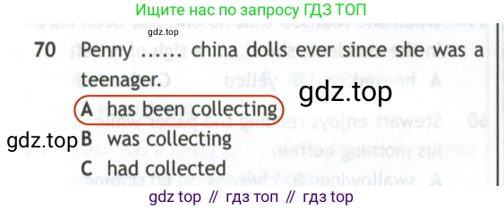 Английский язык (english), 10 класс контрольные задания (test booklet), авторы: Афанасьева Ольга Васильевна (Afanasyeva Olga), Дули Дженни (Dooley Jenny), Михеева Ирина Владимировна (Mikheeva Irina), Эванс Вирджиния (Evans Virginia), издательство Просвещение, Москва, 2019, красного цвета, страница 8, номер 70, Решение 2