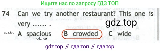 Английский язык (english), 10 класс контрольные задания (test booklet), авторы: Афанасьева Ольга Васильевна (Afanasyeva Olga), Дули Дженни (Dooley Jenny), Михеева Ирина Владимировна (Mikheeva Irina), Эванс Вирджиния (Evans Virginia), издательство Просвещение, Москва, 2019, красного цвета, страница 8, номер 74, Решение 2