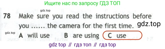 Английский язык (english), 10 класс контрольные задания (test booklet), авторы: Афанасьева Ольга Васильевна (Afanasyeva Olga), Дули Дженни (Dooley Jenny), Михеева Ирина Владимировна (Mikheeva Irina), Эванс Вирджиния (Evans Virginia), издательство Просвещение, Москва, 2019, красного цвета, страница 8, номер 78, Решение 2