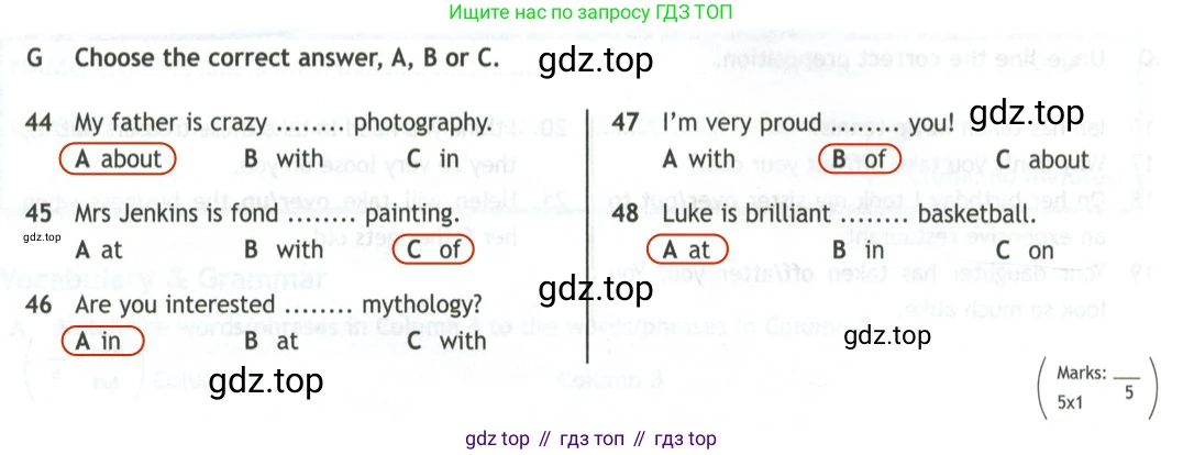 Английский язык (english), 10 класс контрольные задания (test booklet), авторы: Афанасьева Ольга Васильевна (Afanasyeva Olga), Дули Дженни (Dooley Jenny), Михеева Ирина Владимировна (Mikheeva Irina), Эванс Вирджиния (Evans Virginia), издательство Просвещение, Москва, 2019, красного цвета, страница 16, номер G, Решение 2