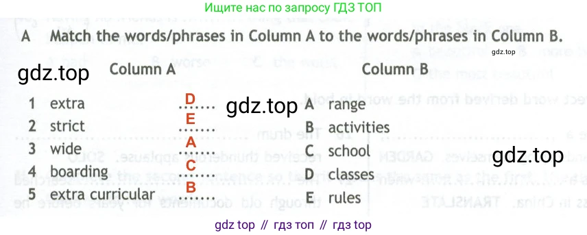 Английский язык (english), 10 класс контрольные задания (test booklet), авторы: Афанасьева Ольга Васильевна (Afanasyeva Olga), Дули Дженни (Dooley Jenny), Михеева Ирина Владимировна (Mikheeva Irina), Эванс Вирджиния (Evans Virginia), издательство Просвещение, Москва, 2019, красного цвета, страница 19, номер A, Решение 2