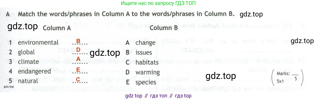 Английский язык (english), 10 класс контрольные задания (test booklet), авторы: Афанасьева Ольга Васильевна (Afanasyeva Olga), Дули Дженни (Dooley Jenny), Михеева Ирина Владимировна (Mikheeva Irina), Эванс Вирджиния (Evans Virginia), издательство Просвещение, Москва, 2019, красного цвета, страница 25, номер A, Решение 2