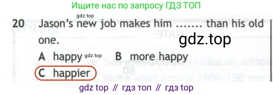 Английский язык (english), 10 класс контрольные задания (test booklet), авторы: Афанасьева Ольга Васильевна (Afanasyeva Olga), Дули Дженни (Dooley Jenny), Михеева Ирина Владимировна (Mikheeva Irina), Эванс Вирджиния (Evans Virginia), издательство Просвещение, Москва, 2019, красного цвета, страница 32, номер 20, Решение 2