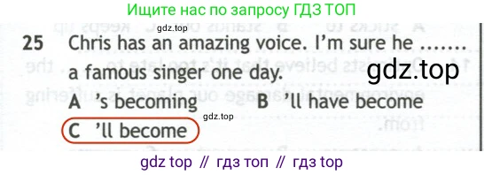 Английский язык (english), 10 класс контрольные задания (test booklet), авторы: Афанасьева Ольга Васильевна (Afanasyeva Olga), Дули Дженни (Dooley Jenny), Михеева Ирина Владимировна (Mikheeva Irina), Эванс Вирджиния (Evans Virginia), издательство Просвещение, Москва, 2019, красного цвета, страница 32, номер 25, Решение 2