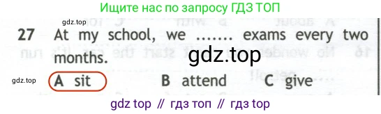 Английский язык (english), 10 класс контрольные задания (test booklet), авторы: Афанасьева Ольга Васильевна (Afanasyeva Olga), Дули Дженни (Dooley Jenny), Михеева Ирина Владимировна (Mikheeva Irina), Эванс Вирджиния (Evans Virginia), издательство Просвещение, Москва, 2019, красного цвета, страница 32, номер 27, Решение 2
