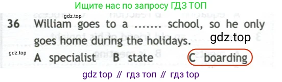 Английский язык (english), 10 класс контрольные задания (test booklet), авторы: Афанасьева Ольга Васильевна (Afanasyeva Olga), Дули Дженни (Dooley Jenny), Михеева Ирина Владимировна (Mikheeva Irina), Эванс Вирджиния (Evans Virginia), издательство Просвещение, Москва, 2019, красного цвета, страница 32, номер 36, Решение 2