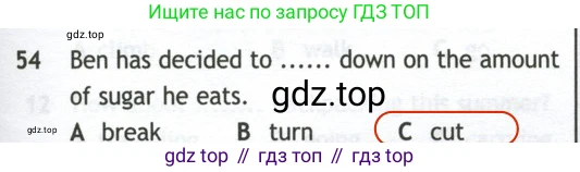 Английский язык (english), 10 класс контрольные задания (test booklet), авторы: Афанасьева Ольга Васильевна (Afanasyeva Olga), Дули Дженни (Dooley Jenny), Михеева Ирина Владимировна (Mikheeva Irina), Эванс Вирджиния (Evans Virginia), издательство Просвещение, Москва, 2019, красного цвета, страница 33, номер 54, Решение 2