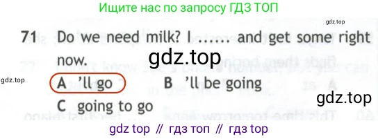 Английский язык (english), 10 класс контрольные задания (test booklet), авторы: Афанасьева Ольга Васильевна (Afanasyeva Olga), Дули Дженни (Dooley Jenny), Михеева Ирина Владимировна (Mikheeva Irina), Эванс Вирджиния (Evans Virginia), издательство Просвещение, Москва, 2019, красного цвета, страница 34, номер 71, Решение 2