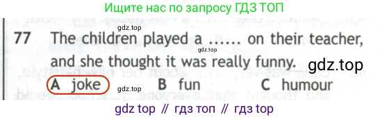 Английский язык (english), 10 класс контрольные задания (test booklet), авторы: Афанасьева Ольга Васильевна (Afanasyeva Olga), Дули Дженни (Dooley Jenny), Михеева Ирина Владимировна (Mikheeva Irina), Эванс Вирджиния (Evans Virginia), издательство Просвещение, Москва, 2019, красного цвета, страница 34, номер 77, Решение 2