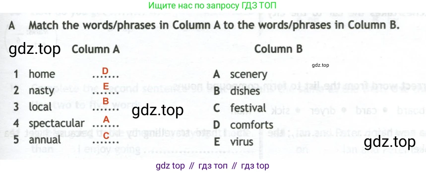 Английский язык (english), 10 класс контрольные задания (test booklet), авторы: Афанасьева Ольга Васильевна (Afanasyeva Olga), Дули Дженни (Dooley Jenny), Михеева Ирина Владимировна (Mikheeva Irina), Эванс Вирджиния (Evans Virginia), издательство Просвещение, Москва, 2019, красного цвета, страница 35, номер A, Решение 2