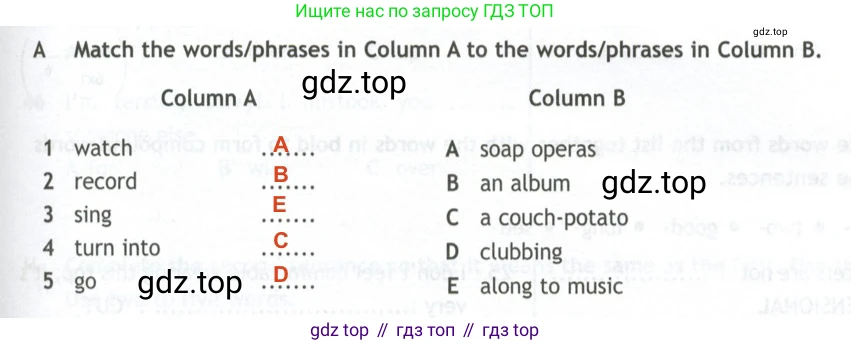 Английский язык (english), 10 класс контрольные задания (test booklet), авторы: Афанасьева Ольга Васильевна (Afanasyeva Olga), Дули Дженни (Dooley Jenny), Михеева Ирина Владимировна (Mikheeva Irina), Эванс Вирджиния (Evans Virginia), издательство Просвещение, Москва, 2019, красного цвета, страница 45, номер A, Решение 2