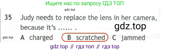 Английский язык (english), 10 класс контрольные задания (test booklet), авторы: Афанасьева Ольга Васильевна (Afanasyeva Olga), Дули Дженни (Dooley Jenny), Михеева Ирина Владимировна (Mikheeva Irina), Эванс Вирджиния (Evans Virginia), издательство Просвещение, Москва, 2019, красного цвета, страница 56, номер 35, Решение 2