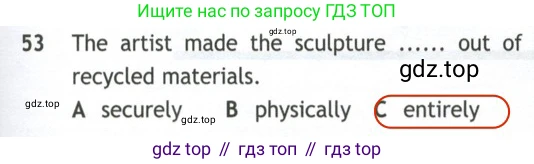 Английский язык (english), 10 класс контрольные задания (test booklet), авторы: Афанасьева Ольга Васильевна (Afanasyeva Olga), Дули Дженни (Dooley Jenny), Михеева Ирина Владимировна (Mikheeva Irina), Эванс Вирджиния (Evans Virginia), издательство Просвещение, Москва, 2019, красного цвета, страница 57, номер 53, Решение 2
