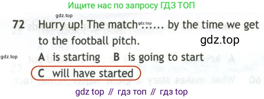 Английский язык (english), 10 класс контрольные задания (test booklet), авторы: Афанасьева Ольга Васильевна (Afanasyeva Olga), Дули Дженни (Dooley Jenny), Михеева Ирина Владимировна (Mikheeva Irina), Эванс Вирджиния (Evans Virginia), издательство Просвещение, Москва, 2019, красного цвета, страница 58, номер 72, Решение 2