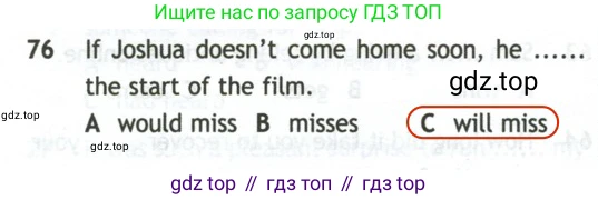 Английский язык (english), 10 класс контрольные задания (test booklet), авторы: Афанасьева Ольга Васильевна (Afanasyeva Olga), Дули Дженни (Dooley Jenny), Михеева Ирина Владимировна (Mikheeva Irina), Эванс Вирджиния (Evans Virginia), издательство Просвещение, Москва, 2019, красного цвета, страница 58, номер 76, Решение 2