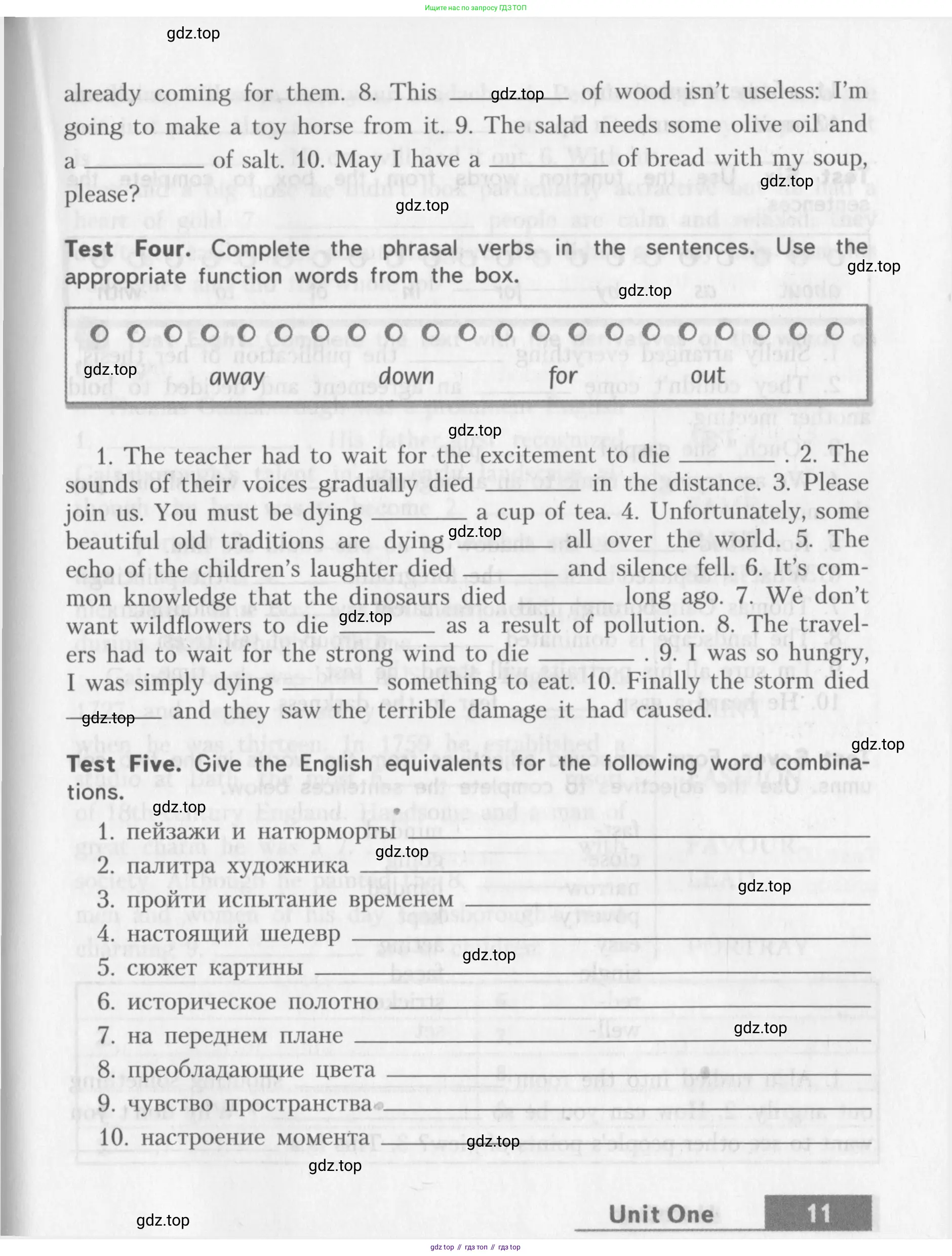 Английский язык (english), 10 класс контрольные задания (assessment tasks), авторы: Афанасьева Ольга Васильевна (Afanasyeva Olga), Михеева Ирина Владимировна (Mikheeva Irina), издательство Просвещение, Москва, 2016, оранжевого цвета, страница 11