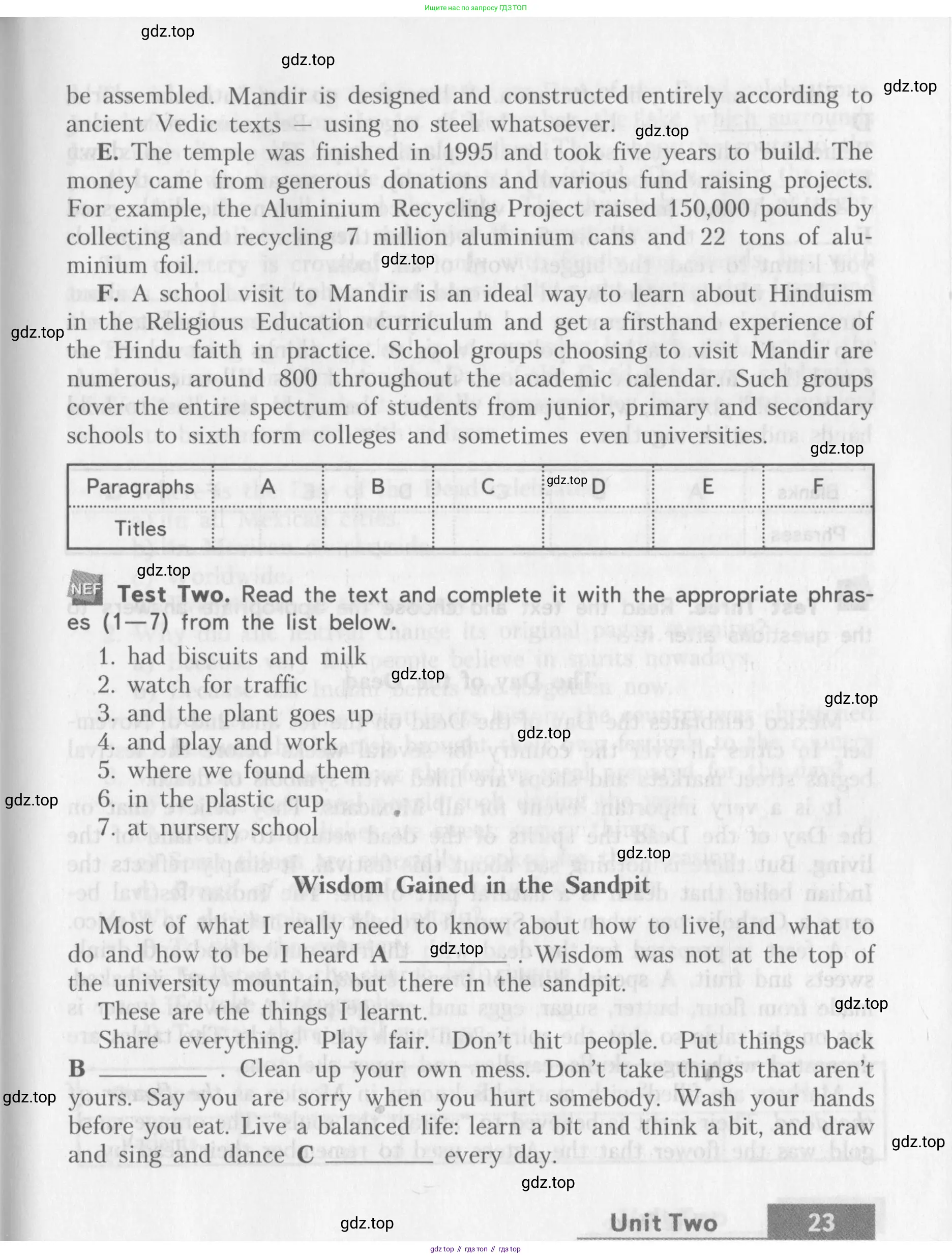 Английский язык (english), 10 класс контрольные задания (assessment tasks), авторы: Афанасьева Ольга Васильевна (Afanasyeva Olga), Михеева Ирина Владимировна (Mikheeva Irina), издательство Просвещение, Москва, 2016, оранжевого цвета, страница 23